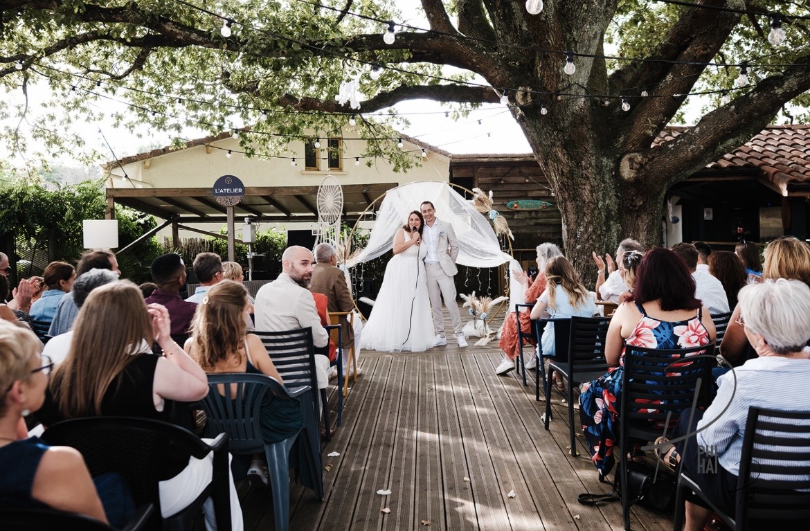 mariage au camping la maiade